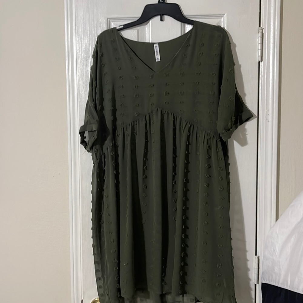 Olive Green Dress.. 100% Polyester XL